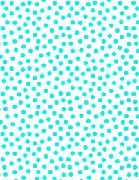 On The Dot Fabric | Teal On White