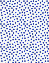 On The Dot Fabric | Blue On White