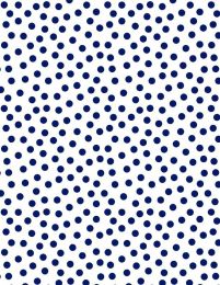 On The Dot Fabric | Navy On White