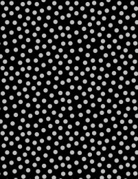 On The Dot Fabric | Grey Dots On Black