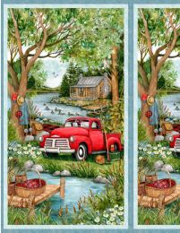 Down By The Lake Fabric | Panel