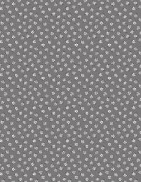 Lockwood Manor Fabric | Tiny Floral Dark Grey