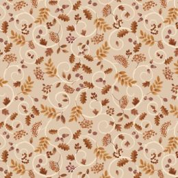 Cranborne Chase Lewis & Irene Fabric | Cranborne Scroll Natural