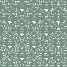 Cassandra Connolly Water Garden Fabric | Serenity Forest Green