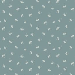 Cassandra Connolly Water Garden Fabric | Ginkgo Cascade Dusky Teal