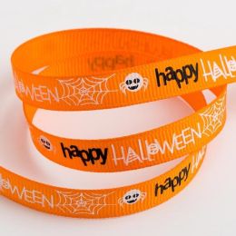 Happy Halloween Grosgrain Ribbon | 9mm x 5m Roll