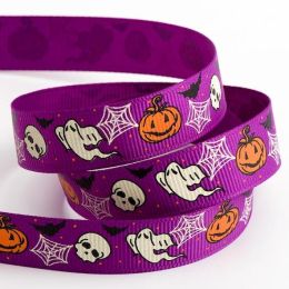 Spooky Halloween Grosgrain Ribbon | 16mm x 5m Roll